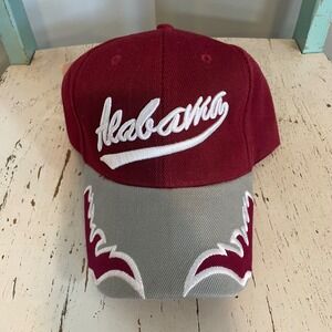 Alabama‎ Crimson Tide Baseball Cap Maroon Gray Embroidered Adjustable Men's